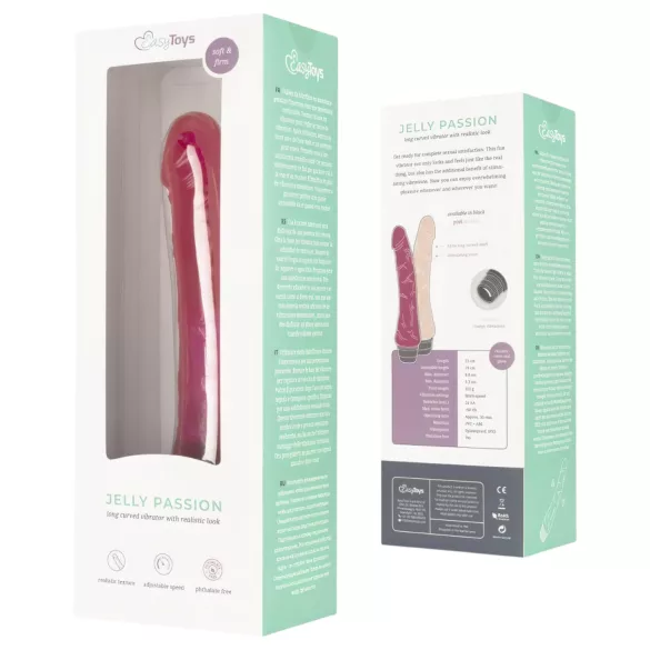 EasyToys Jelly Passion - élethű vibrátor (pink)