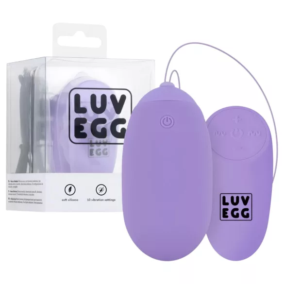 LUV EGG XL - hordható akkus, rádiós vibrotojás (lila)