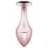 Rosy Gold Butt Plug - fekete köves anál plug (rosegold)