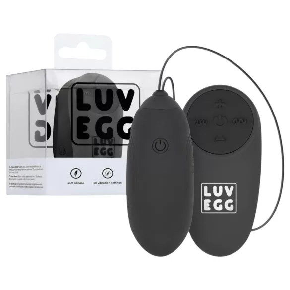 LUV EGG - akkus, rádiós vibrációs tojás (fekete)