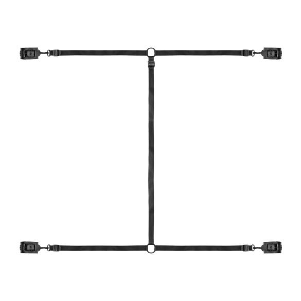 Bedroom Fantasies - ágyhoz kötöző szett (fekete)