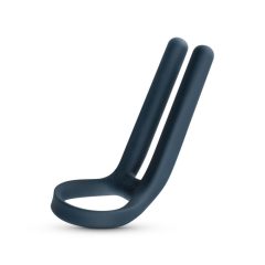 Boners - akkus péniszgyűrű és herestimulátor (kék)