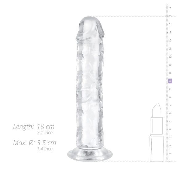 EasyToys - zselés dildó - 16cm (átlátszó)