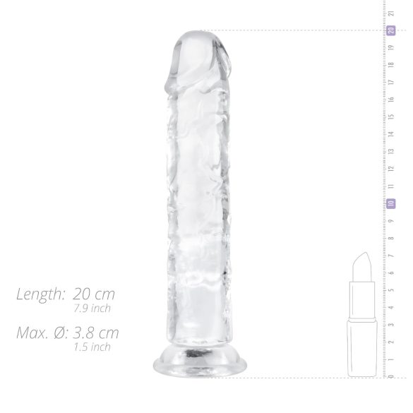 EasyToys - zselés dildó - 18cm (átlátszó)