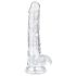 EasyToys - herés dildó - 17cm (átlátszó)