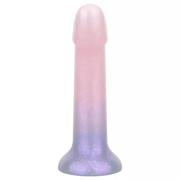 EasyToys Mermaid - csillámos dildó - 15 cm (pink)