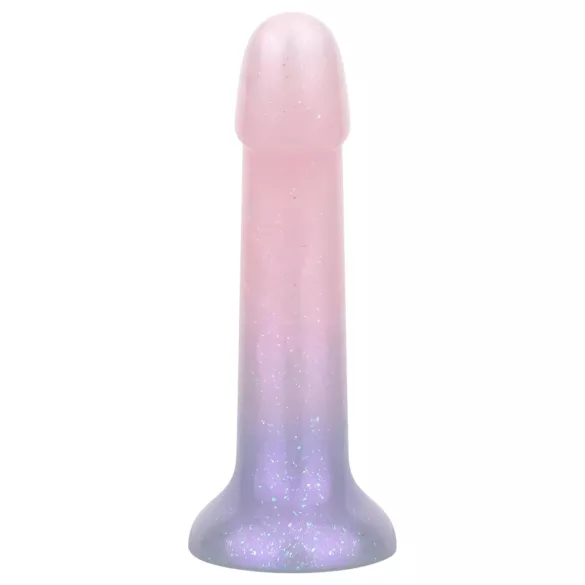 EasyToys Mermaid - csillámos dildó - 19 cm (pink)