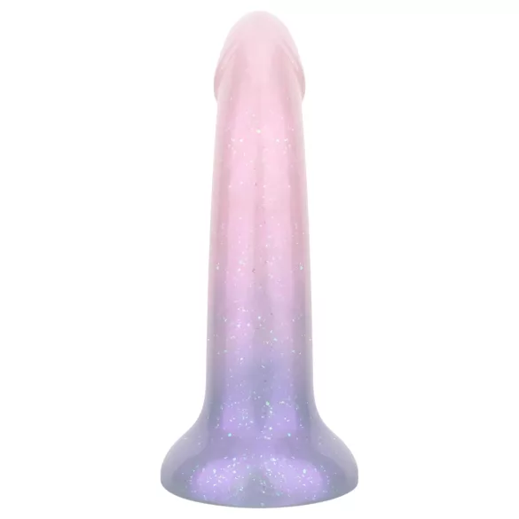 EasyToys Mermaid - csillámos dildó - 19 cm (pink)