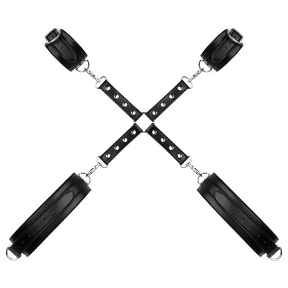 Bedroom Fantasies - csukló- és comb bilincs (fekete)