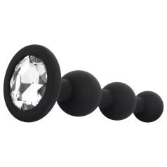 EasyToys - gyöngyös anál plug (fekete) EasyToys - gyöngyös anál plug (fekete)