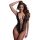Christine - mélyen dekoltált necc body - (fekete) - XS-XL