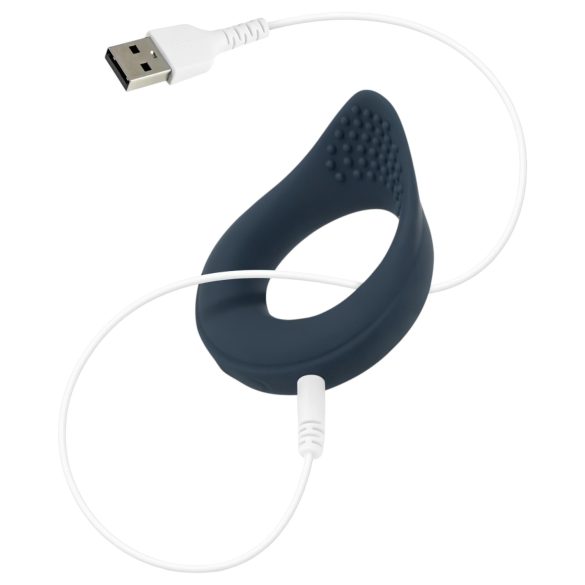 Boners - rezgő péniszgyűrű (kék)