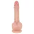 Real Fantasy Declan - testszínű élethű dildó előbőrrel (18 cm)