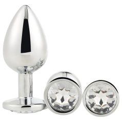 Gleaming Love - anál plug szett - ezüst (3 részes) Gleaming Love - anál plug szett - ezüst (3 részes)