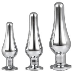Gleaming Love - anál csúcs plug szett - ezüst (3 részes) Gleaming Love - anál csúcs plug szett - ezüst (3 részes)