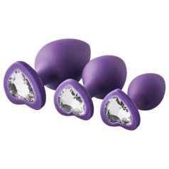 Flirts anal training kit - anál plug szett (3db) - lila Flirts anal training kit - anál plug szett (3db) - lila