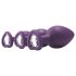 Flirts anal training kit - anál plug szett (3db) - lila