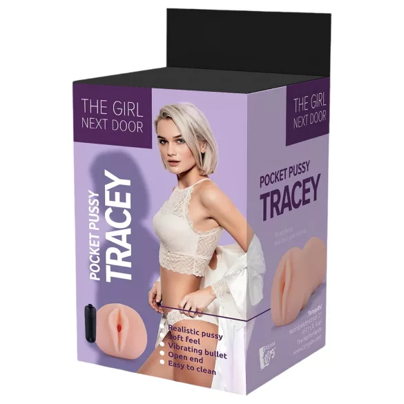 The Girl Next Door Tracey - vibrációs műpunci maszturbátor (testszínű)