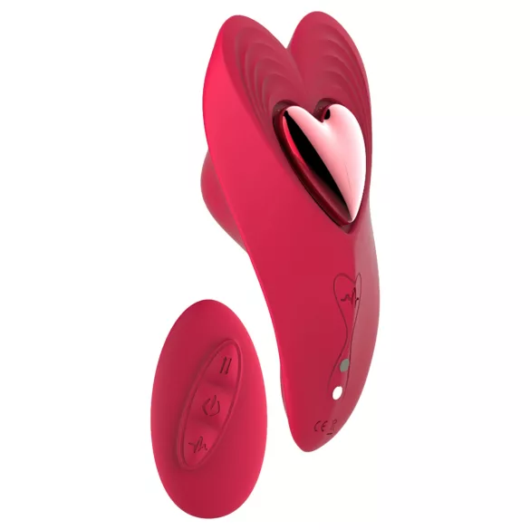 Dreamtoys Amour - hordható bugyi vibrátor szett (piros)