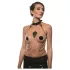 Guilty Pleasure Allure - bondage nyakörv és testlánc szett (fekete)