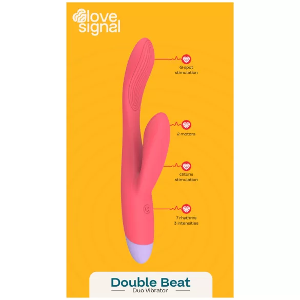 Dreamtoys Love Signal - csiklókaros G-pont vibrátor (piros)
