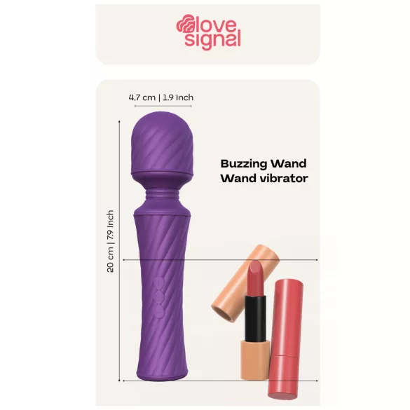 Dreamtoys Love Signal - masszírozó vibrátor (lila)