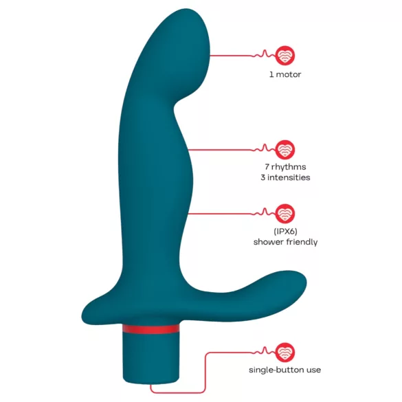Dreamtoys Love Signal - prosztata masszírozó vibrátor (türkiz)