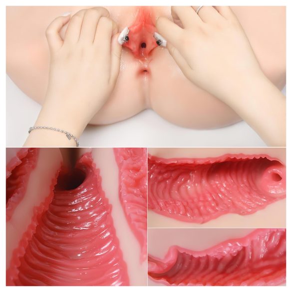 Kokos Vanilla 004 - élethű torzó maszturbátor (natúr)