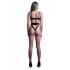 Allure Crave Me - latex hatású, áttetsző body (fekete)