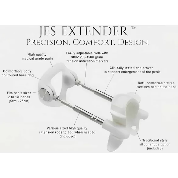 Jes-Extender Light Standard - pénisznövelő, nyújtó készülék (17 cm-ig)