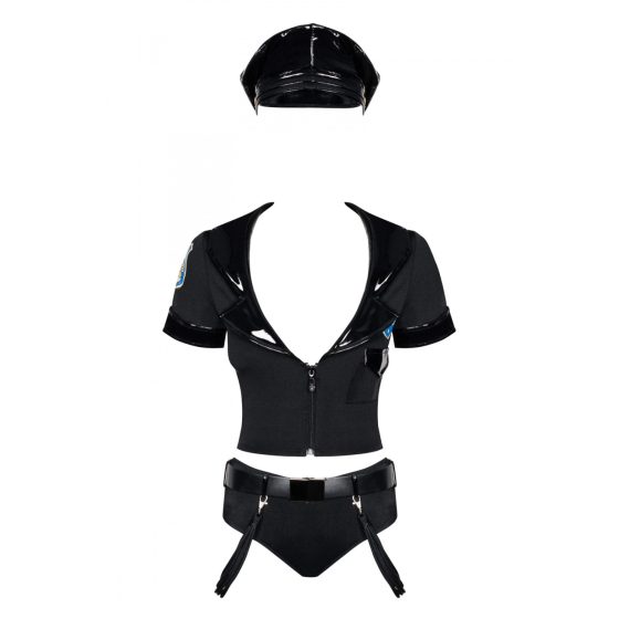 Obsessive Police - rendőrnő jelmez szett (S/M)