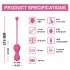 Magic Motion Kegel Master - App-vezérelt vibrációs gésagolyó (pink)