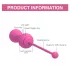 Magic Motion Kegel Master - App-vezérelt vibrációs gésagolyó (pink)