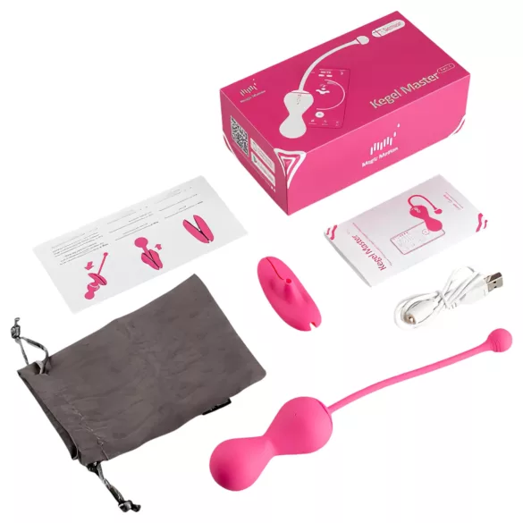 Magic Motion Kegel Master - App-vezérelt vibrációs gésagolyó (pink)
