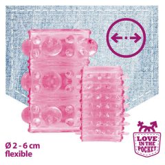 Love in the Pocket - péniszmandzsetta szett - pink (2 db)