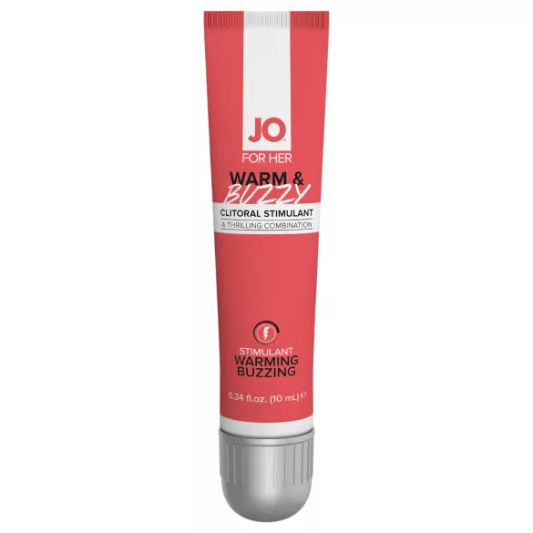 System JO - WARM & BUZZY - klitorisz stimuláló, csiklóizgató gél (10 ml)