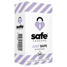 SAFE Just Safe - standard óvszer - vanília (10db) SAFE Just Safe - standard óvszer - vanília (10db)