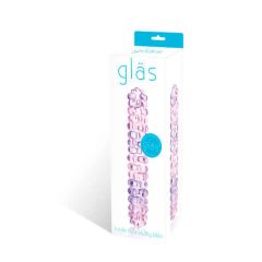 GLAS No. 94 - apró gömbös üveg dildó (pink)