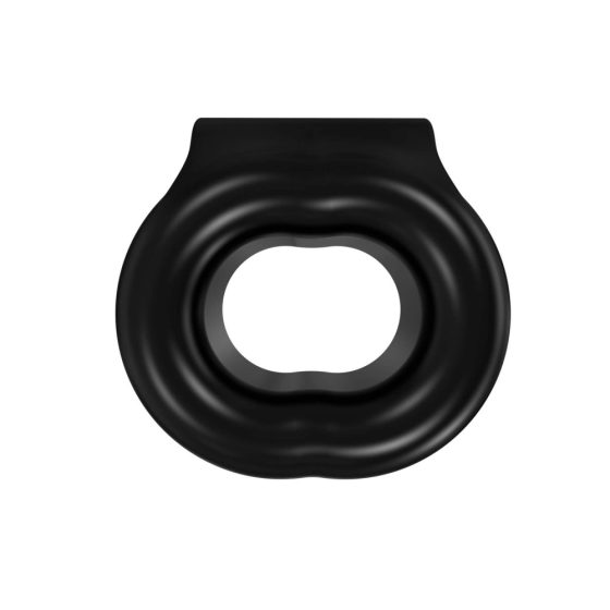 Bathmate Vibe Ring Stretch - akkus, vibrációs here- és péniszgyűrű (fekete)