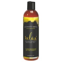 Intimate Earth Relax - masszázsolaj - citromfű-kókusz (120ml)   Intimate Earth Relax - masszázsolaj - citromfű-kókusz (120ml)