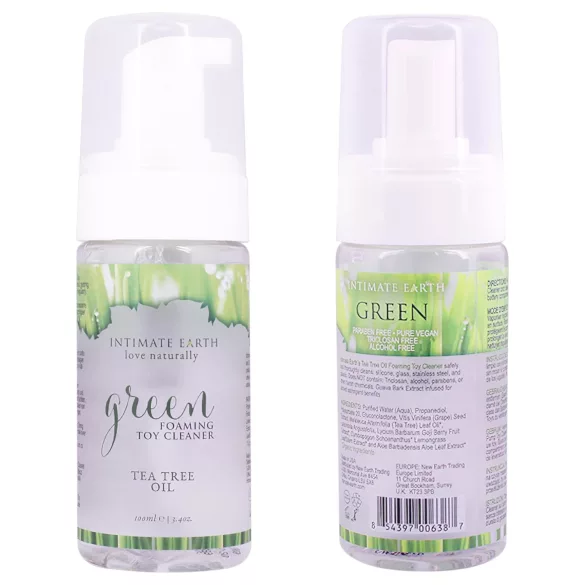 Intimate Earth Green Tee - fertőtlenítő és tisztító spray (100 ml)