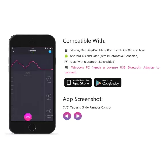 Lovense Lush 2 - hordható app-vezérelt vibrotojás (pink)