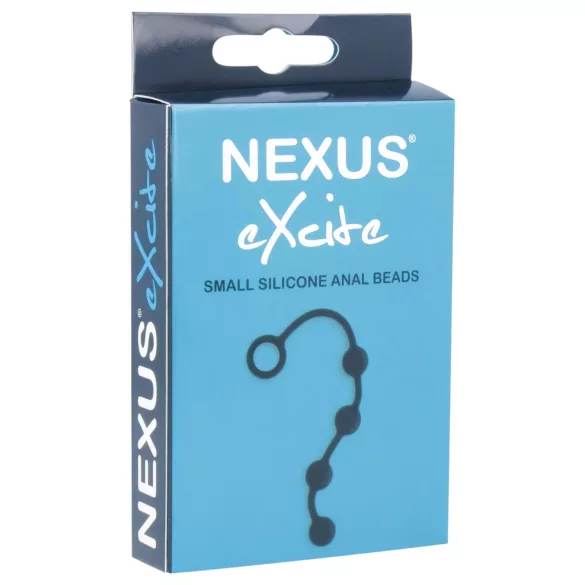 Nexus Excite - 4 gyöngyös anál dildó (fekete, kicsi)