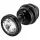 DIOGOL Anni - fekete bordázott butt plug, anál plug (3 cm)