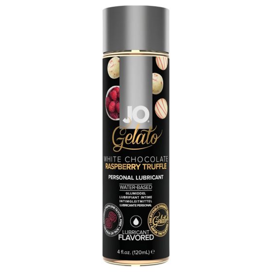 Jo Gelato fehér csoki-málna-trüffel - ehető vízalapú síkosító (120ml)