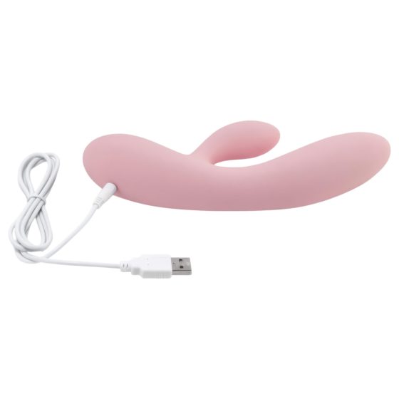 FEELZTOYS Lea - akkus, vízálló két-motoros vibrátor (halványrózsaszín)