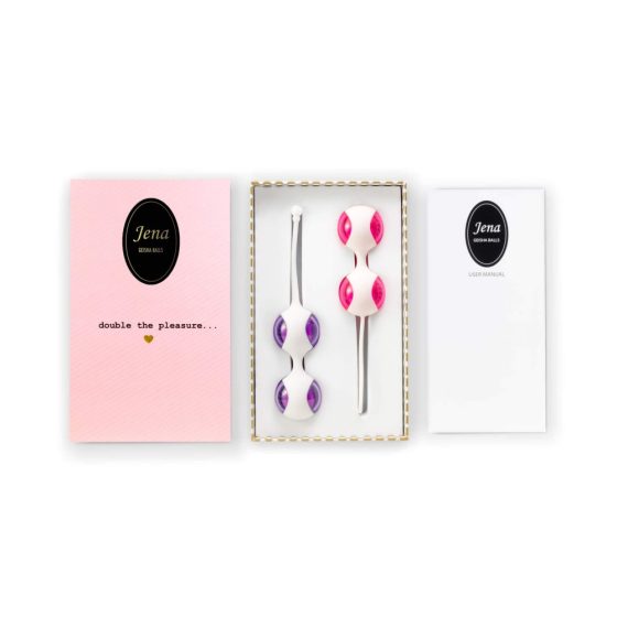 FEELZTOYS Jena - variálható gésagolyó szett (pink-lila)