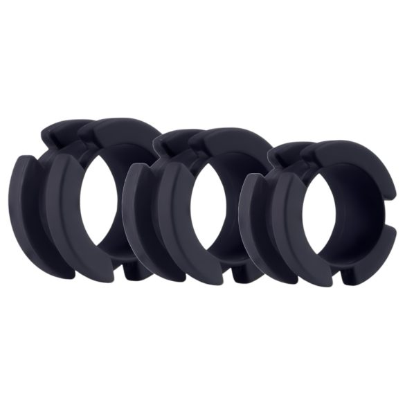 LOCK A WILLY - szilikon pénisz ketrec lakattal (fekete)