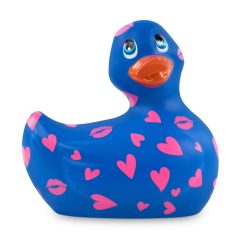   My Duckie Romance 2.0 - szíves kacsa vízálló csiklóvibrátor (kék-pink)