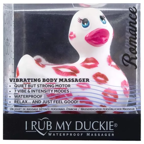 My Duckie Romance 2.0 - vízálló csikló vibrátor, csiklóizgató (fehér-pink)